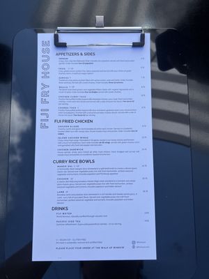 Menu photo 1 Fiji Fry House San Leandro, CA