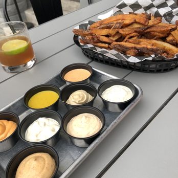 Nepenthe Brewing - Garage fries, large, with all the dipping condiments - Beer, Wine & Spirits Near Me - Baltimore, Maryland Nepenthe Brewing - Garage fries, large, with all the dipping condiments - Beer, Wine & Spirits Near Me - Baltimore, Maryland