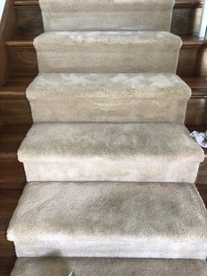 Carpet Cleaning - This client wanted her carpeted stairs cleaned and she was extremely satisfied with our service! Carpet Cleaning - This client wanted her carpeted stairs cleaned and she was extremely satisfied with our service!