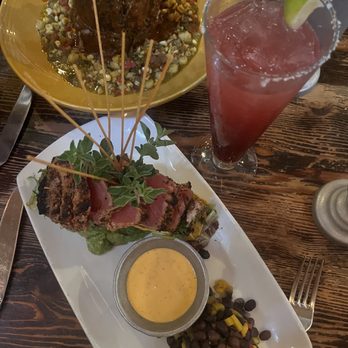 Chimayo - Crown Roast Barbecued Spareribs, Ahi Tuna Taco, Pomegranate Margarita - New American Near Me - Park City, Utah