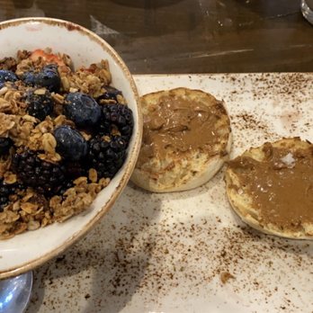First Watch - Triple Berry Açaí and English Muffin w Almond Butter - Breakfast & Brunch Near Me - Crestview Hills, Kentucky