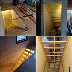 Whiskey Series Renovations - Complete stair reversal and remodel. Homeowner is going to do the finishing work at a later date.