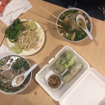 Mekong Delta Cafe - P1: pho with chicken, p2: pho with beef, beef spring rolls - Vietnamese Near Me - Baltimore, Maryland Mekong Delta Cafe - P1: pho with chicken, p2: pho with beef, beef spring rolls - Vietnamese Near Me - Baltimore, Maryland