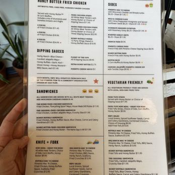 Honey Butter Fried Chicken - Menu side 2 - Chicken Shop Near Me - Chicago, Illinois Honey Butter Fried Chicken - Menu side 2 - Chicken Shop Near Me - Chicago, Illinois
