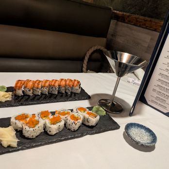 Mulan Asian Cuisine - Sushi rolls. Pictured: Alaska roll & Super crunch - Sushi Bars Near Me - Atlanta, Georgia Mulan Asian Cuisine - Sushi rolls. Pictured: Alaska roll & Super crunch - Sushi Bars Near Me - Atlanta, Georgia