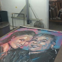 Skyline One - Getting My David Garibaldi Personal Painting Of My Wife & I Streched!