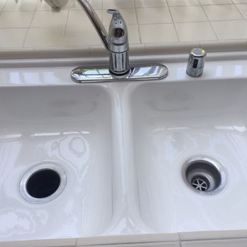 Bath-Brite - Kitchen sink: After - Refinishing Services Near Me Bath-Brite - Kitchen sink: After - Refinishing Services Near Me