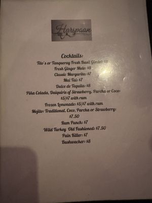 Menu photo 1 Harspoon’s Culebra, PR