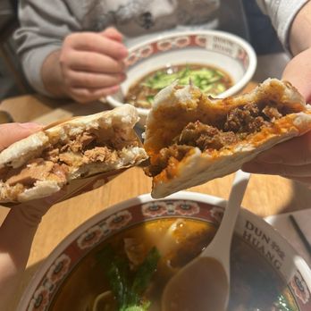 Dunhuang Lanzhou Beef Noodle - Stewed Pork Burger and Spicy Cumin Lamb Burger - Chinese Near Me - Flushing, New York Dunhuang Lanzhou Beef Noodle - Stewed Pork Burger and Spicy Cumin Lamb Burger - Chinese Near Me - Flushing, New York
