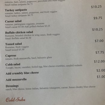 Potsdam Little Italy - Menu - Italian Near Me - Potsdam, New York