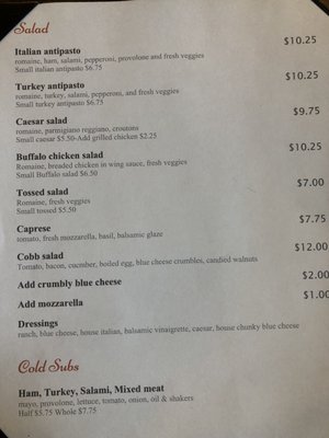 Menu photo 4 Potsdam Little Italy Potsdam, NY