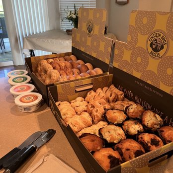 Einstein Bros. Bagels - This is two Mixed Bagels and Sweets Nosh Boxes - Bagels Near Me - Carmel, Indiana Einstein Bros. Bagels - This is two Mixed Bagels and Sweets Nosh Boxes - Bagels Near Me - Carmel, Indiana