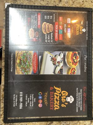 Menu photo 3 Oro's Pizza & Bakery Van Nuys, CA Menu photo 3 Oro's Pizza & Bakery Van Nuys, CA
