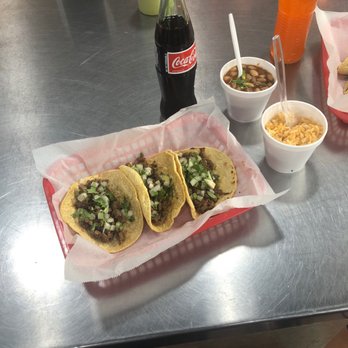 Del Sur Grill - Beef tacos w rice n beans - Mexican Near Me - McKinney, Texas