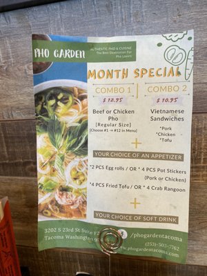 Menu photo 5 Pho Garden Tacoma, WA Menu photo 5 Pho Garden Tacoma, WA