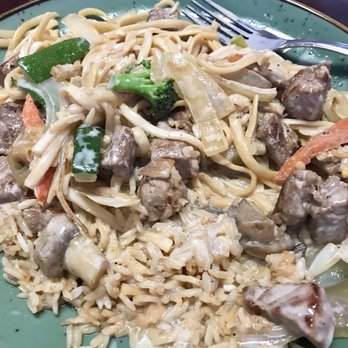 Japan Express - Steak hibachi combination. Combos come with fried rice, noodles, vegetables, and choice of protein. - Japanese Near Me - Tavares, Florida