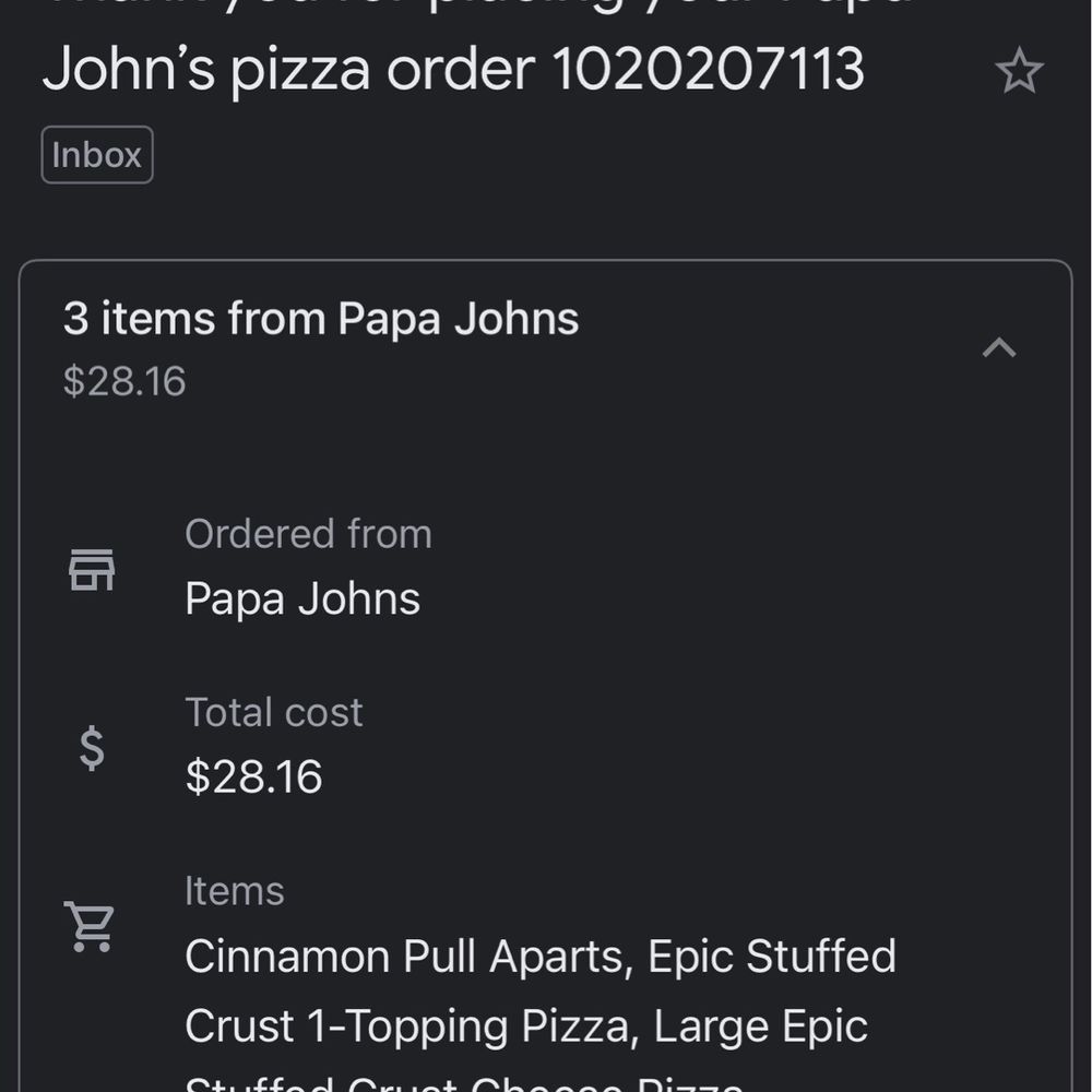 Ordered at 6:20. It's now 8:14. Ordered at 6:20. It's now 8:14.