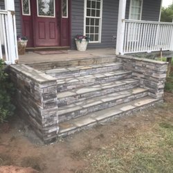 Southern Stone Masonry - Outdoor stairs in dawsonville