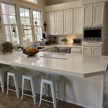 Roman Pro Painting - Courts countertop installation, tile backsplash installation, cabinets repainted, floor installation - Painters Near Me - Anaheim, California