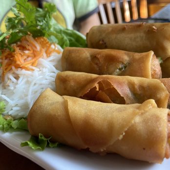 Pho America Vietnamese Cuisine - a plate of fried spring rolls - Vietnamese Near Me - Long Beach, California Pho America Vietnamese Cuisine - a plate of fried spring rolls - Vietnamese Near Me - Long Beach, California