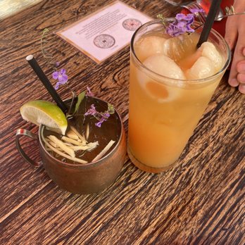 Thai District - Moscow mule and lychee sangria - Thai Near Me - Long Beach, California Thai District - Moscow mule and lychee sangria - Thai Near Me - Long Beach, California
