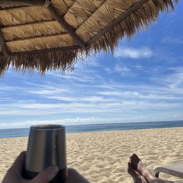 The beach is the highlight of this resort