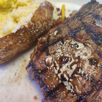 Texas Roadhouse - Rib eye w/baked potato - Steakhouses Near Me - Oceanside, California Texas Roadhouse - Rib eye w/baked potato - Steakhouses Near Me - Oceanside, California