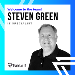 Obsidian IT - Welcome Aboard, Steven Green! 
‍ We're thrilled to announce that Steven Green has joined the Obsidian IT family!
