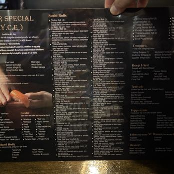 Sushi 9 - Be careful they give you the correct menu or at least identify it. - Sushi Bars Near Me - Katy, Texas