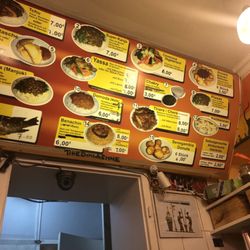 Senegambia - Menu