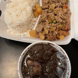 Ordered a Combo # 2 (2 entree plate) Got dinuguan and giniling