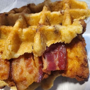 Chick-fil-A - YUMMY Chicken & Waffles Sandwich. Try it! - Fast Food Near Me - Baton Rouge, Louisiana