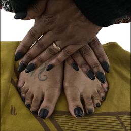 Deluxe pedi with matte and gloss tips, I enjoyed my callus remover wrap and hot towel finish Deluxe pedi with matte and gloss tips, I enjoyed my callus remover wrap and hot towel finish