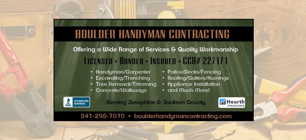 Boulder Handyman Contracting - tree service in Wolf Creek, OR