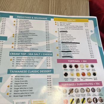 T4 Alameda - Menu - Bubble Tea Near Me - Alameda, California