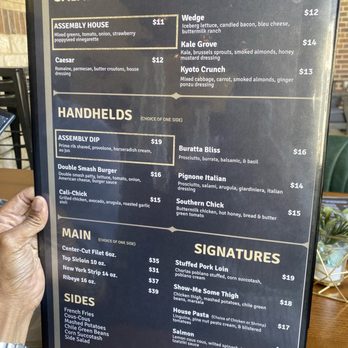 Assembly House - Menu - Wine Bars Near Me - Sunnyvale, Texas Assembly House - Menu - Wine Bars Near Me - Sunnyvale, Texas