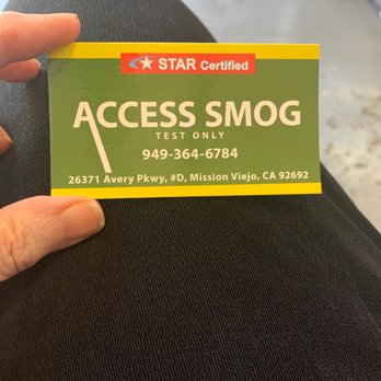 Access Smog - Info on excellent smog STAR check station. - Smog Check Stations Near Me - Mission Viejo, California