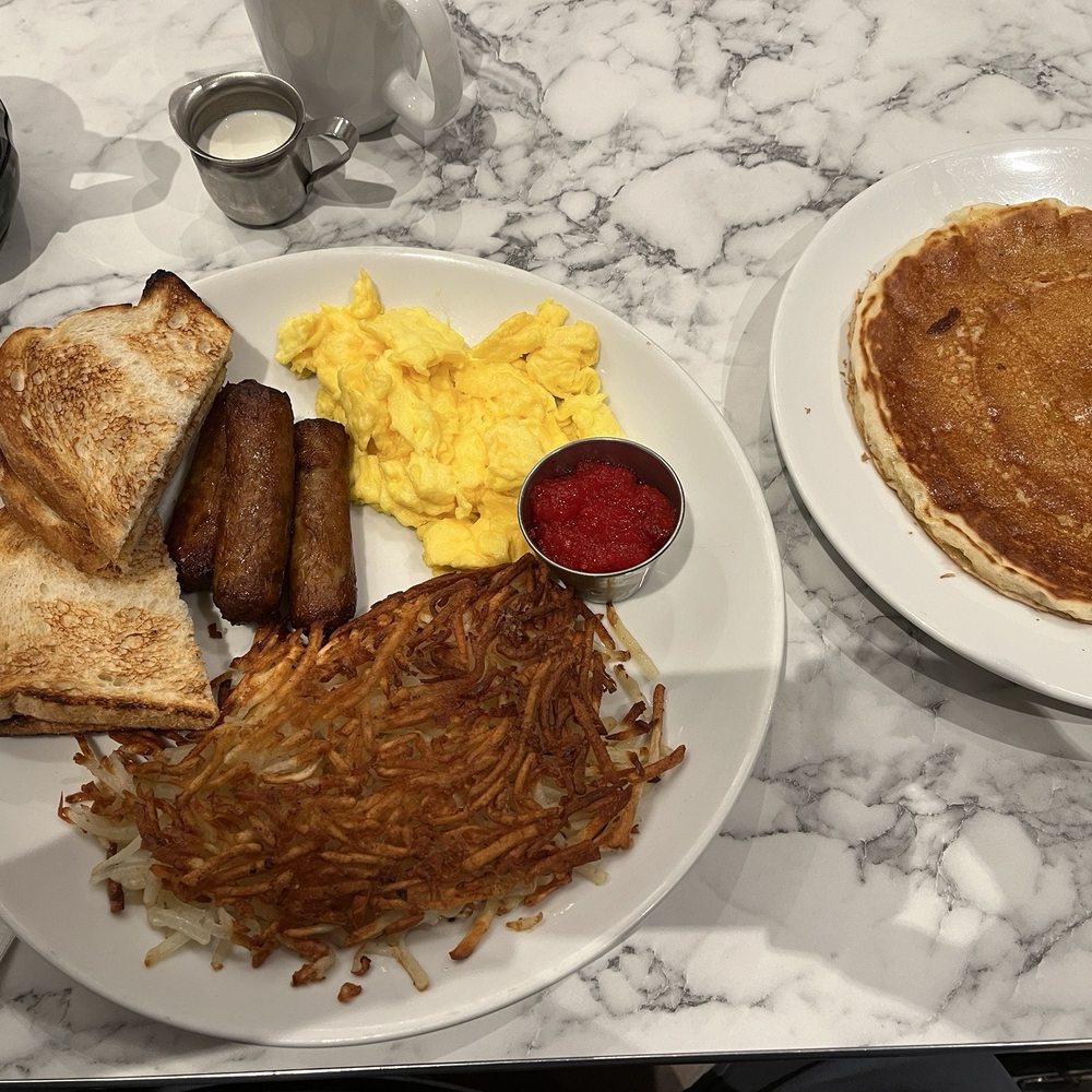 Du-par's Restaurant and Bakery - My Sunrise breakfast with additional pancake for $3.99. The pancake is always the star. - American Near Me - Las Vegas, Nevada Du-par's Restaurant and Bakery - My Sunrise breakfast with additional pancake for $3.99. The pancake is always the star. - American Near Me - Las Vegas, Nevada