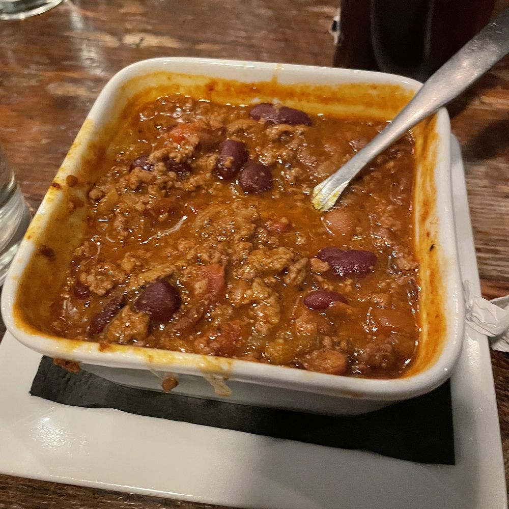 Burger Bach - Cup of chili - very salty. - Burgers Near Me - Richmond, Virginia