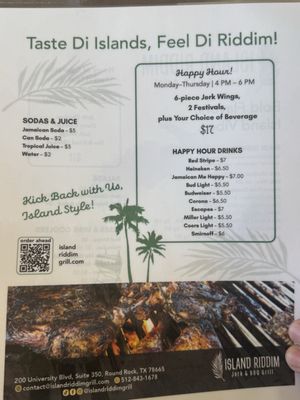 Menu photo 8 Island Riddim Round Rock, TX