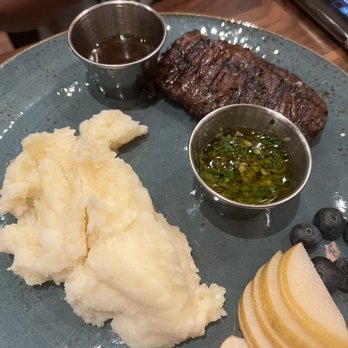 Casa Del Toro - Kids meal. Grilled beef tenderloin with mashed potatoes. - Latin American Near Me - Hayward, California Casa Del Toro - Kids meal. Grilled beef tenderloin with mashed potatoes. - Latin American Near Me - Hayward, California