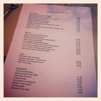 Menu photo 7 Le Petit Pontoise Paris, 75 Menu photo 7 Le Petit Pontoise Paris, 75