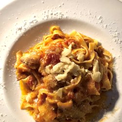 1870 Hosteria del Mercato - Great gluten-free tagliatelle Amatriciana