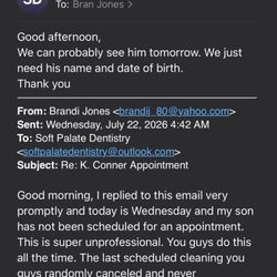 The final email shows the height of their unprofessionalism.