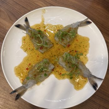 Le Soleil - New Catalonian Blue Prawn Aguachile - Vietnamese Near Me - San Francisco, California
