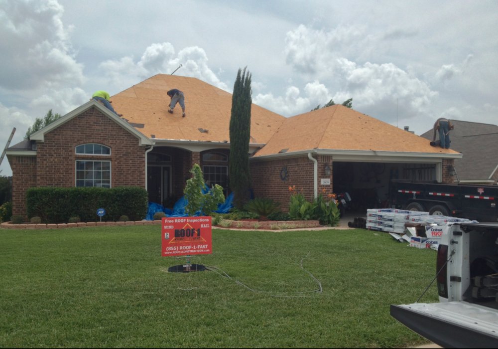 Slide of Roof 1 Construction