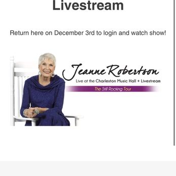 Charleston Music Hall - Humorist Jeanne Robertson live - Venues & Event Spaces Near Me - Charleston, South Carolina Charleston Music Hall - Humorist Jeanne Robertson live - Venues & Event Spaces Near Me - Charleston, South Carolina