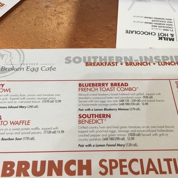 Another Broken Egg Cafe - Seasonal menu May 2018 - Breakfast & Brunch Near Me - Houston, Texas