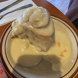 Half a cinnamon roll order
