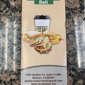 Quebec Street Cafe - a menu for a coffee and sandwiches - Cafes Near Me - Denver, Colorado Quebec Street Cafe - a menu for a coffee and sandwiches - Cafes Near Me - Denver, Colorado